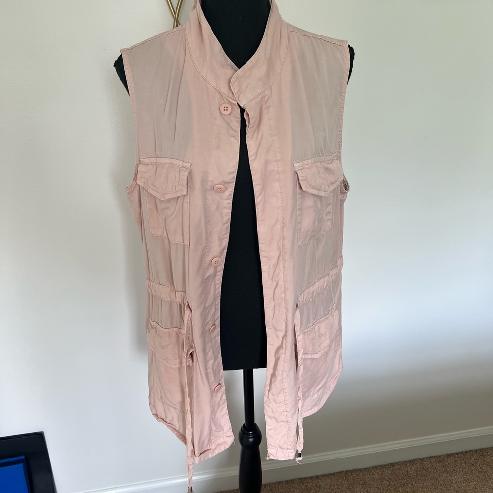 Pink Cargo sleeveless jacket